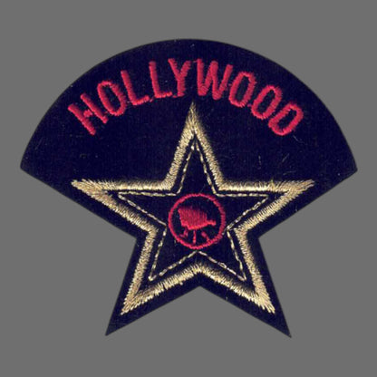 HOLLYWOOD star souvenir embroidered patch -4655