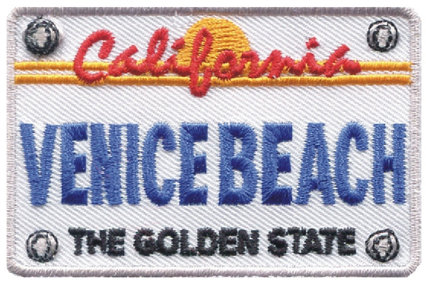 VENICE BEACH license plate souvenir patch