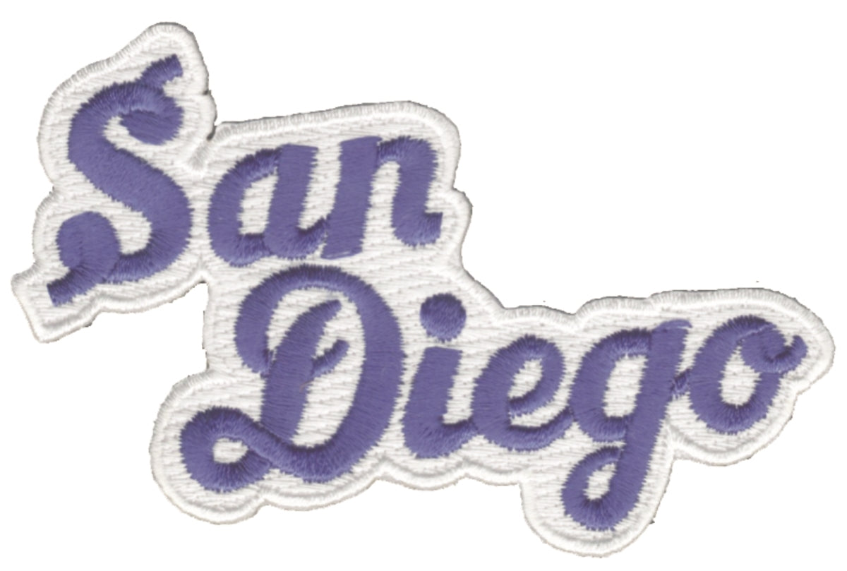 San Diego script souvenir embroidered patch