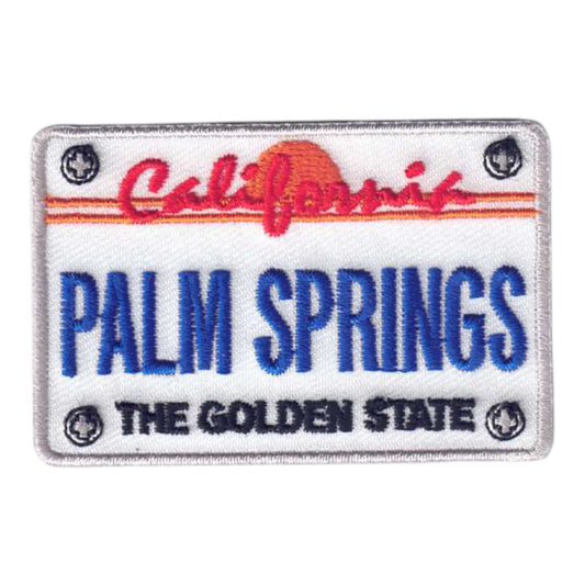 PALM SPRINGS License Plate Patch - 4753