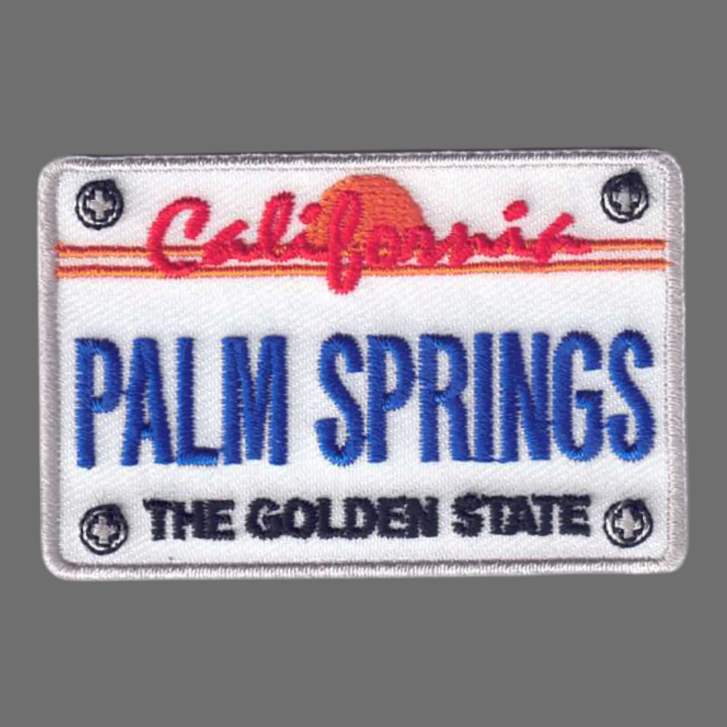 PALM SPRINGS License Plate Patch - 4753
