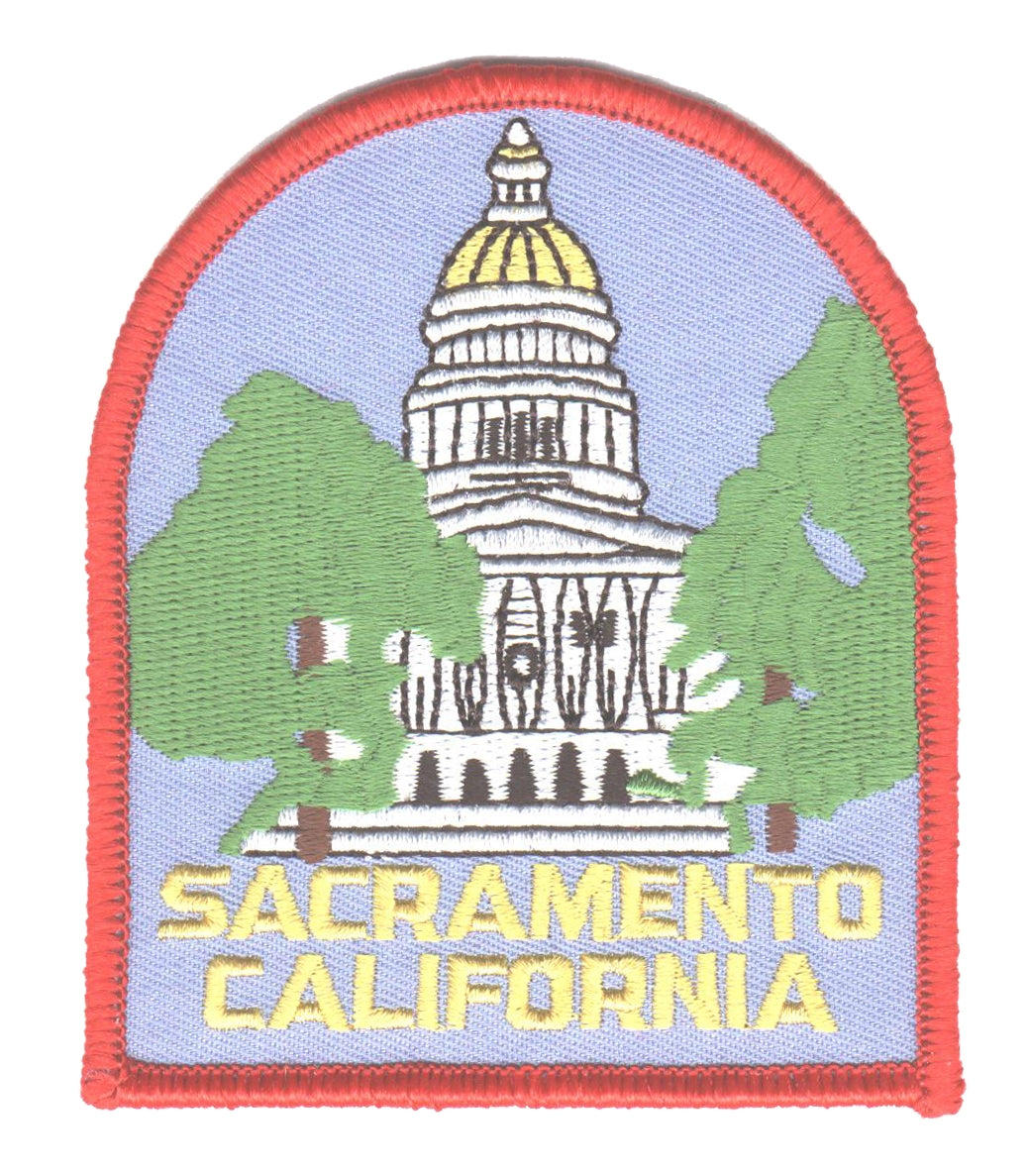 SACRAMENTO CALIFORNIA capital souvenir embroidered patch