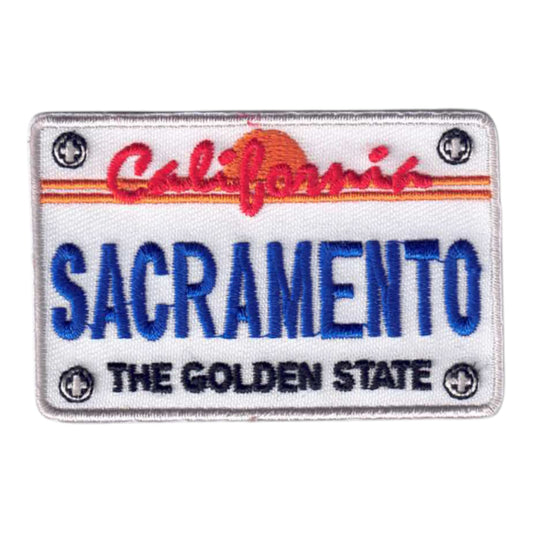 SACRAMENTO CA License Plate Patch - 4803
