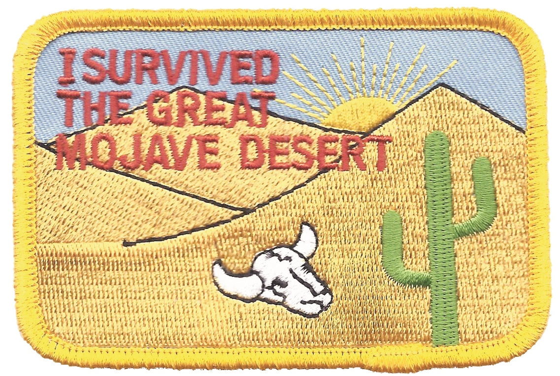 I SURVIVED THE GREAT MOJAVE DESERT cactus souvenir embroidered patch