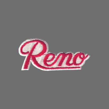 Reno Script Patch Red on White - 5002-36/39