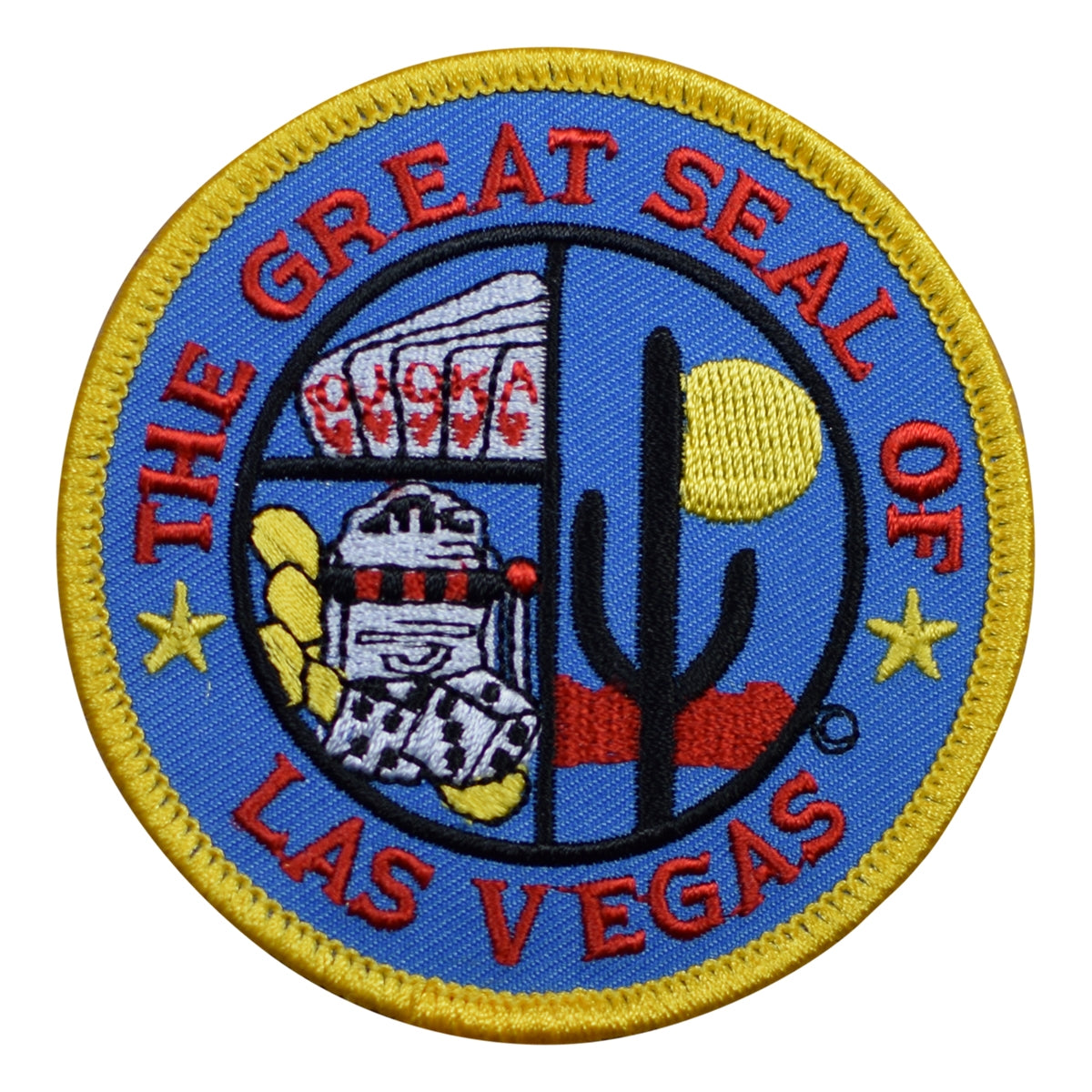 THE GREAT SEAL OF LAS VEGAS souvenir embroidered patch