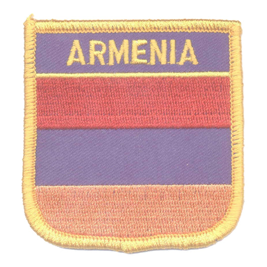 ARMENIA medium flag shield souvenir embroidered patch