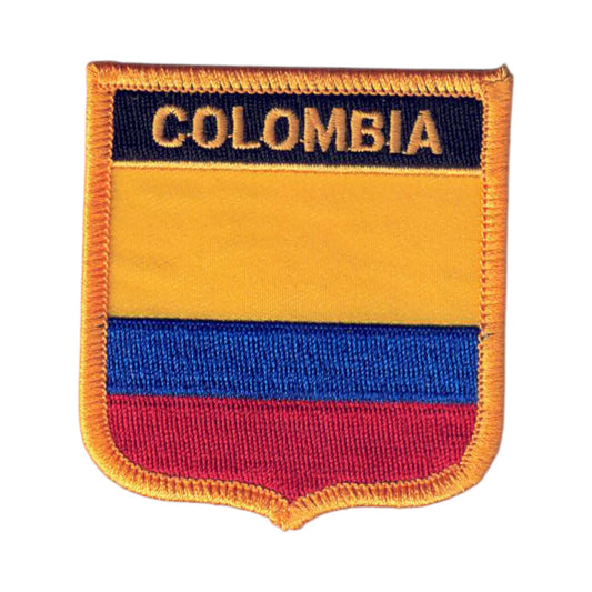 COLOMBIA Country Flag Shield Patch - 6141