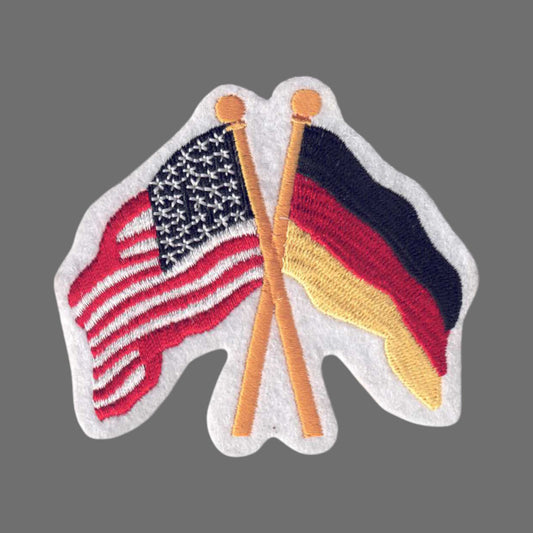 Germany and USA Flags Patch - 6275