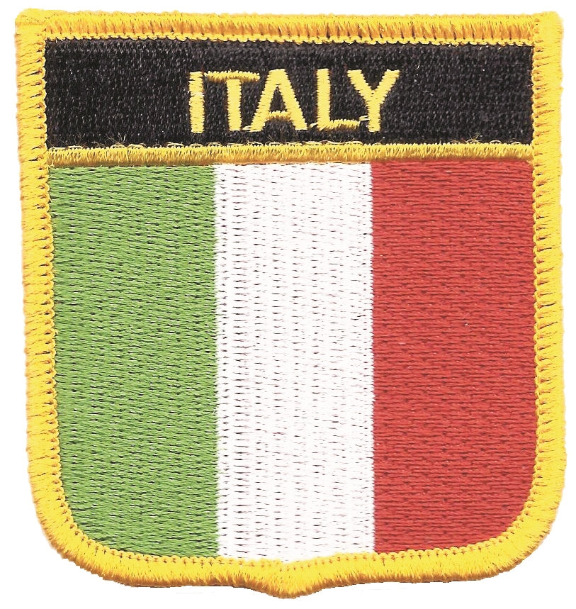 ITALY medium  flag shield uniform or souvenir embroidered patch