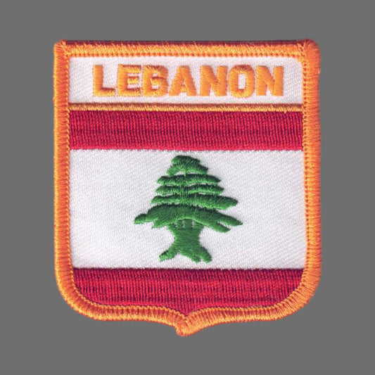 LEBANON Flag Shield Patch -  6481