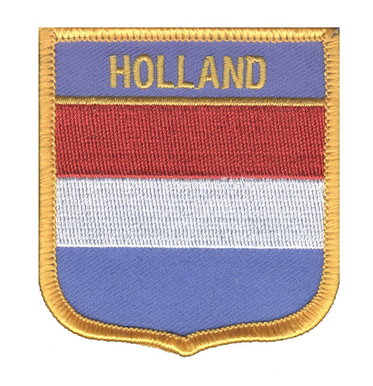 HOLLAND medium flag shield souvenir embroidered patch