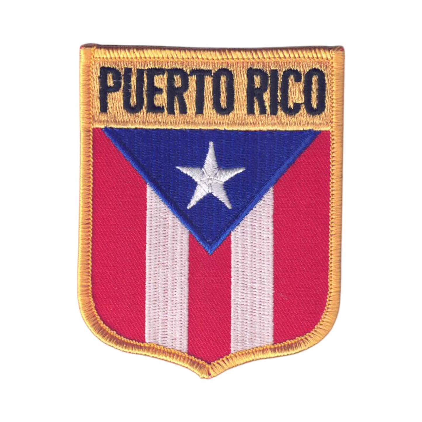 Puerto Rico LG Flag Shield Patch - 6638
