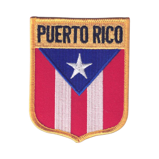 Puerto Rico LG Flag Shield Patch - 6638
