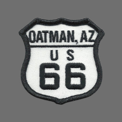 Oatman AZ US 66 Route 66 Souvenir Embroidered Iron On Patch - 66Oatman