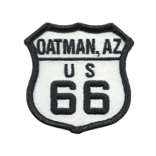 Oatman AZ US 66 Route 66 Souvenir Embroidered Iron On Patch - 66Oatman