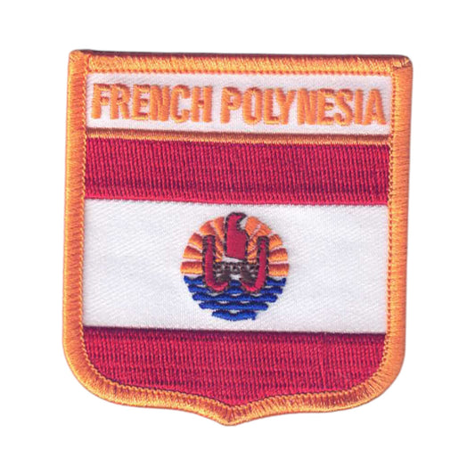 FRENCH POLYNESIA Flag Shield Patch - 6701