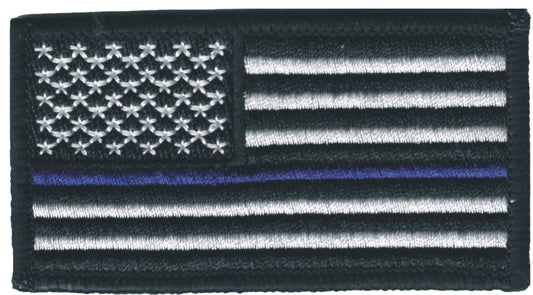 Thin Blue Line US flag embroidered patch for souvenir or uniform