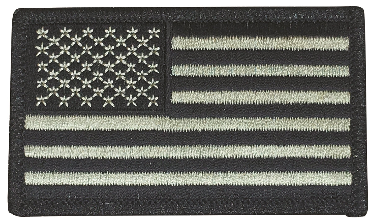 USA flag, olive drab uniform or souvenir embroidered patch