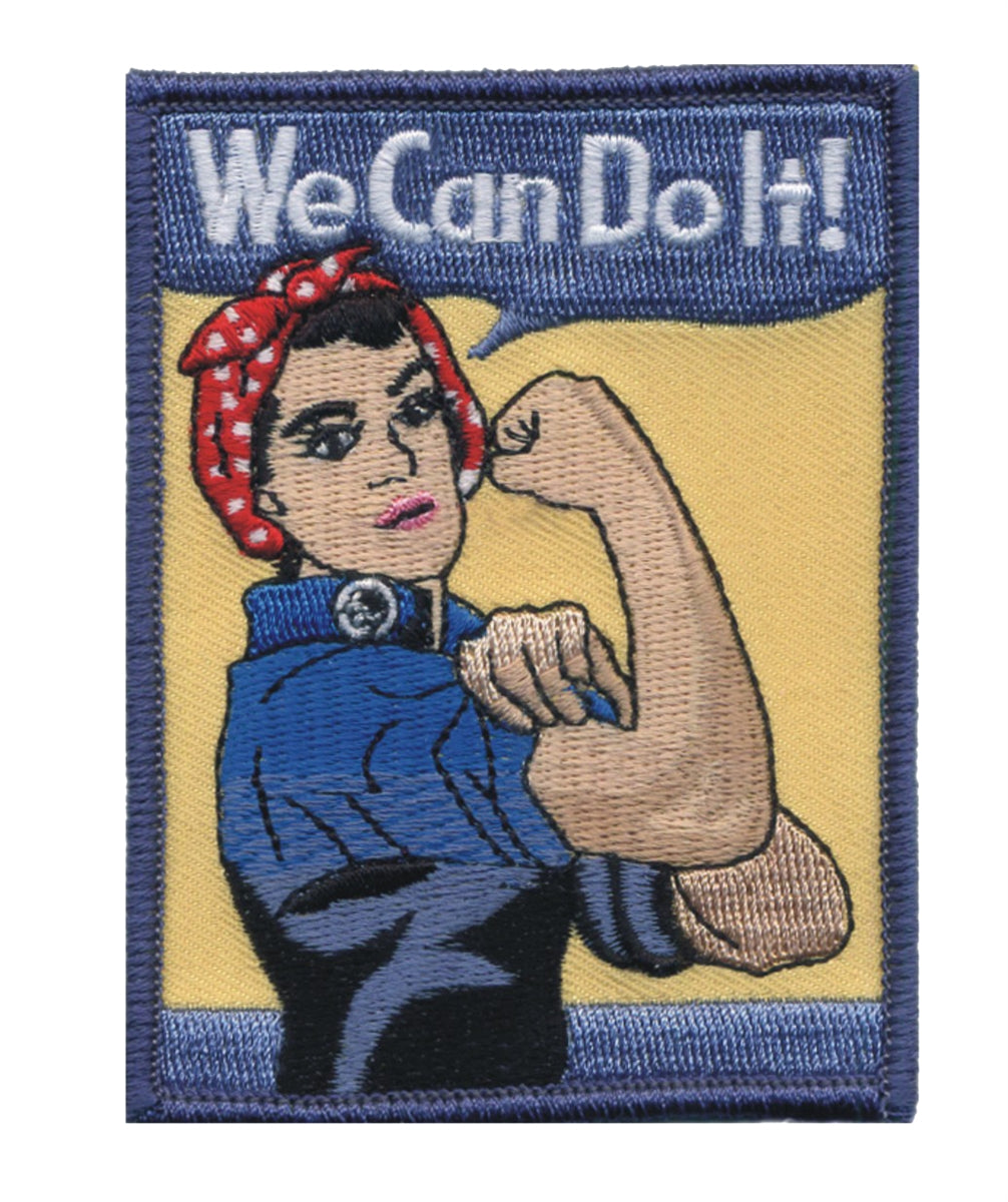 We Can Do It! Rosie the Riveter embroidered patch