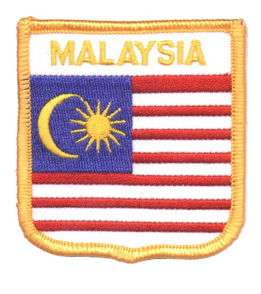 MALAYSIA flag shield souvenir embroidered patch