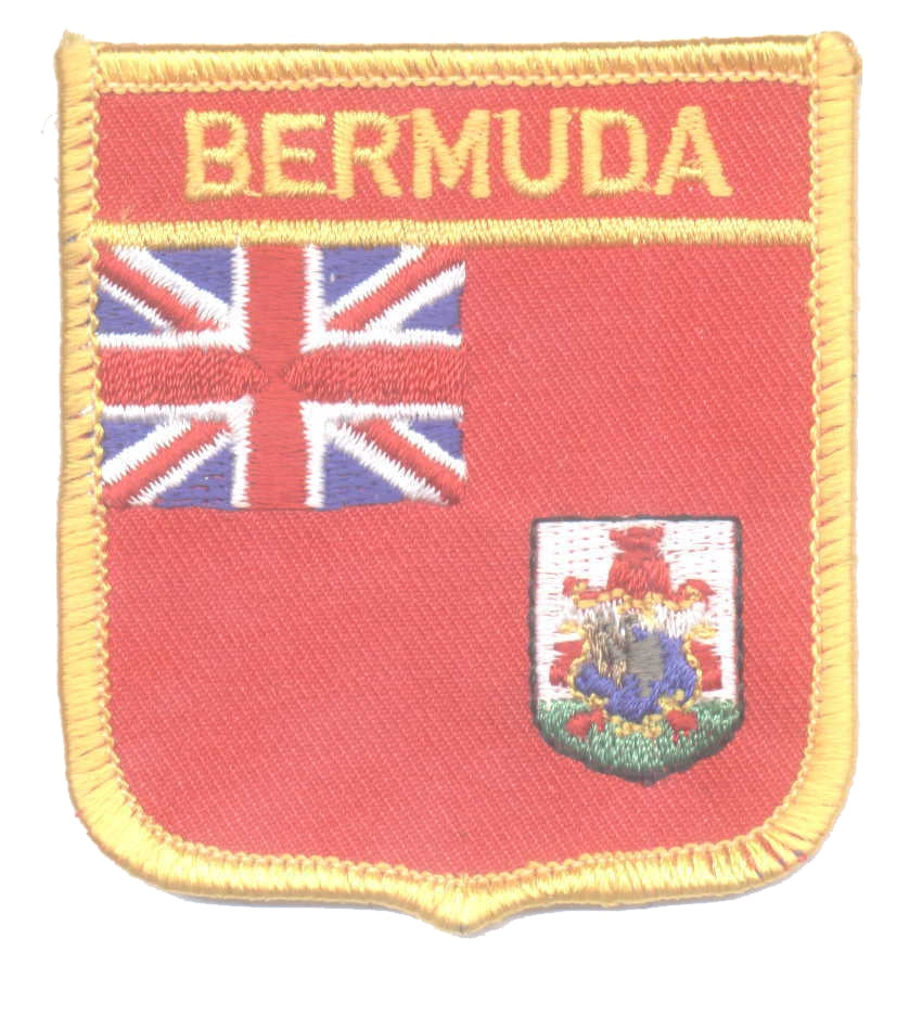 BERMUDA medium flag shield souvenir embroidered patch