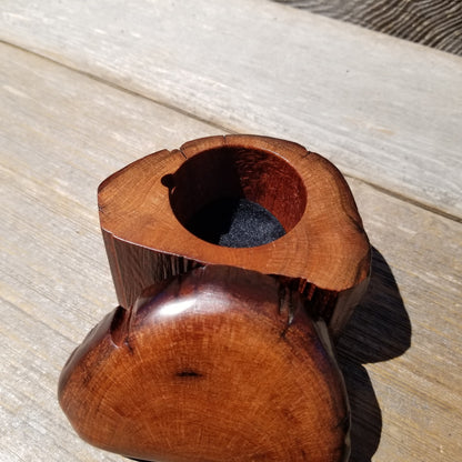 Wood Ring Box Redwood Rustic Handmade California #623 Storage Live Edge Mini Birthday Gift Christmas Gift Mother's Day Gift