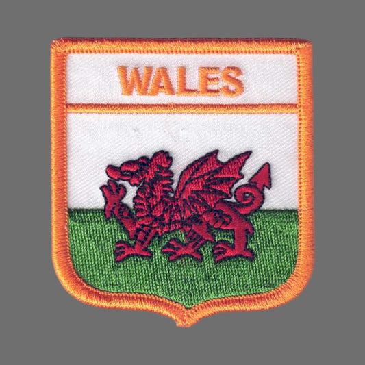 WALES Flag Shield Patch - 7011