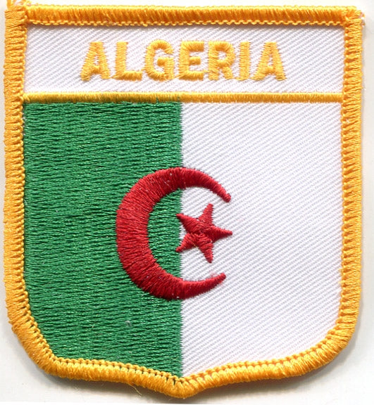 ALGERIA medium flag shield souvenir embroidered patch