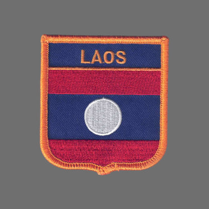 LAOS Flag Shield Patch - 7031