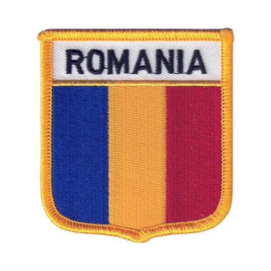 ROMANIA Flag Shield Patch - 7061