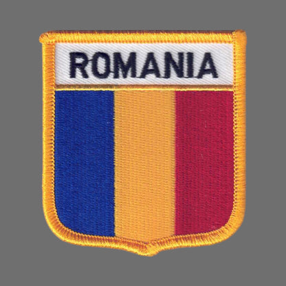 ROMANIA Flag Shield Patch - 7061