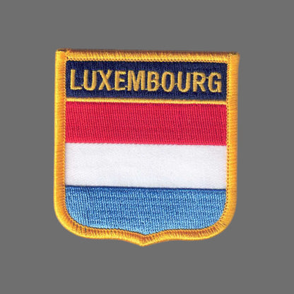 LUXEMBOURG Flag Shield Patch - 7081