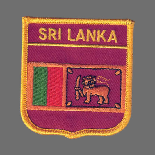 SRI LANKA Flag Shield Patch - 7101