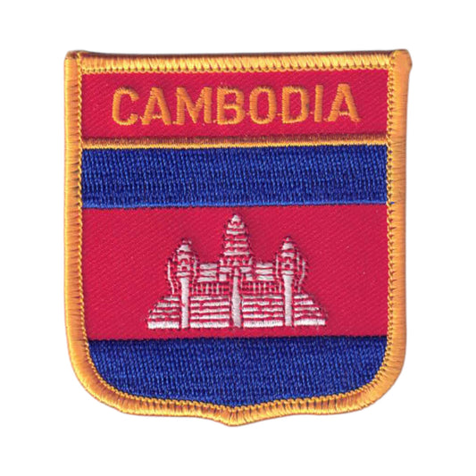 CAMBODIA Flag Shield Patch - 7121