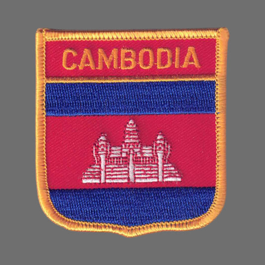 CAMBODIA Flag Shield Patch - 7121