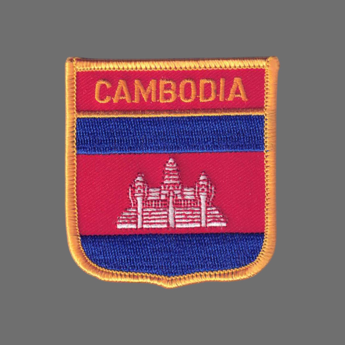 CAMBODIA Flag Shield Patch - 7121