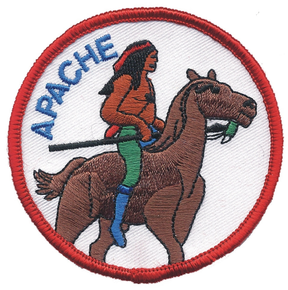 APACHE Native American embroidered patch