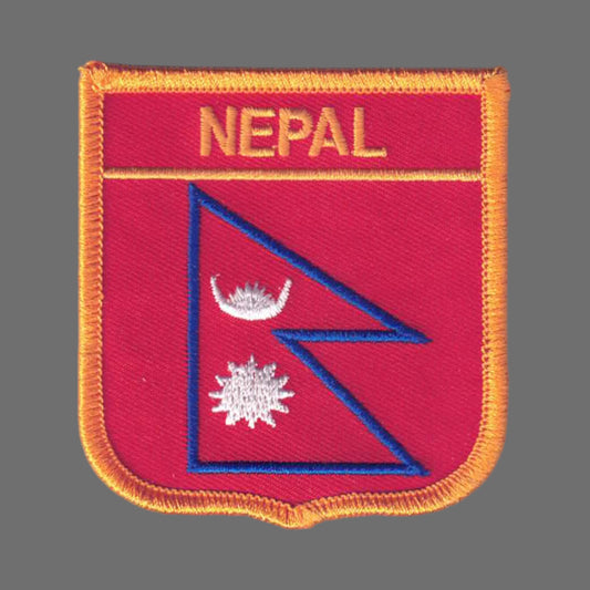 NEPAL Flag Shield Patch - 7301