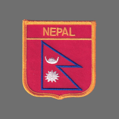 NEPAL Flag Shield Patch - 7301