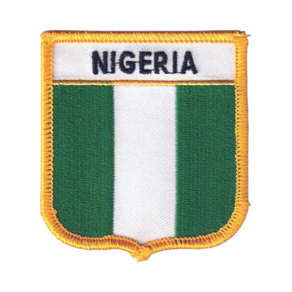 NIGERIA Flag Shield Patch - 7311