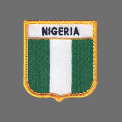NIGERIA Flag Shield Patch - 7311