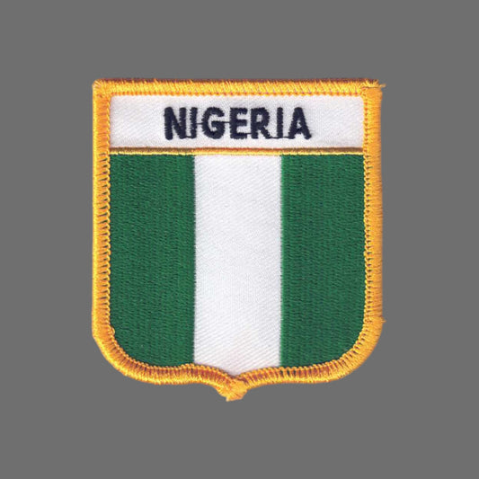 NIGERIA Flag Shield Patch - 7311