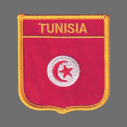 TUNISIA Flag Shield Patch - 7321