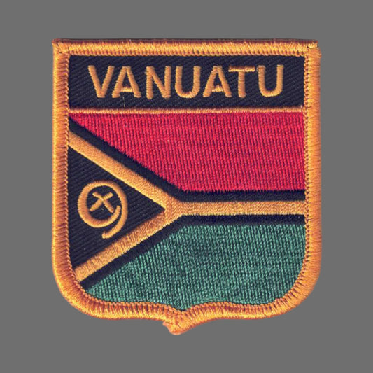 VANUATU Flag Shield Patch - 7361