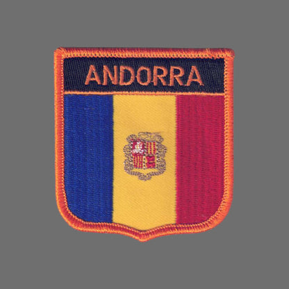 ANDORRA Flag Shield Patch - 7381
