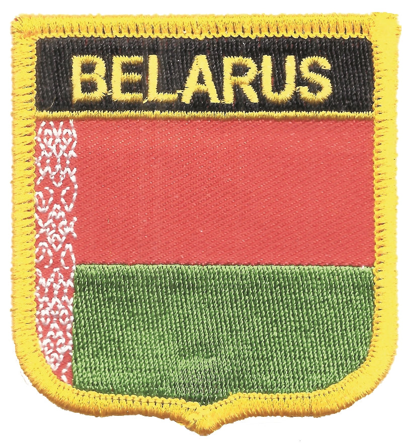 BELARUS flag shield uniform or souvenir embroidered patch