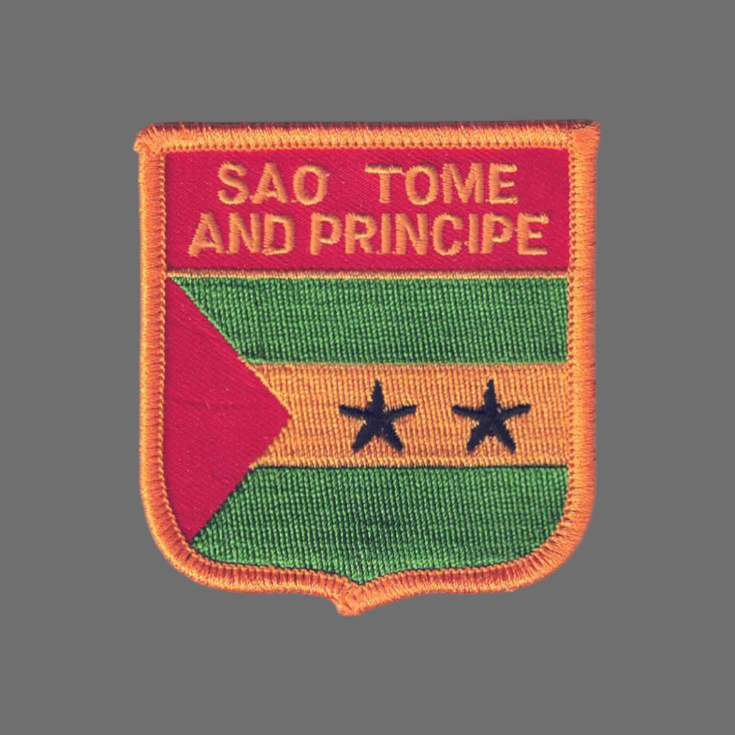 SAO TOME AND PRINCIPE Flag Shield Patch - 7391