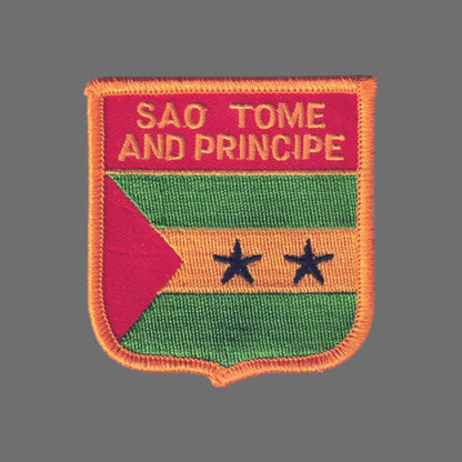 SAO TOME AND PRINCIPE Flag Shield Patch - 7391