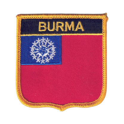 BURMA Flag Shield Patch - 7394